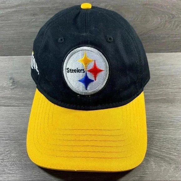 Pittsburgh SteelersĀ NFLāMiller Lite StrapBack Dad Hat - Picture 1 of 5